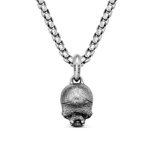 David Yurman Gents Memento Mori Skull Amulet in Sterling Silver, 16mm