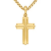 David Yurman Deco Cross Pendant in 18K Yellow Gold, 34mm