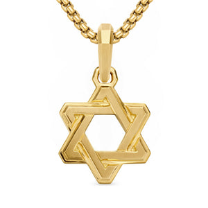 David Yurman Deco Star of David Pendant in 18K Yellow Gold, 24mm