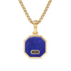 David Yurman Faceted Stone Amulet in 18K Yellow Gold with Lapis, 16mm