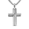 David Yurman Gents Chevron Cross Pendant in Sterling Silver, 36mm