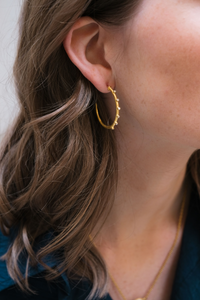 Lika Behar 24K Yellow Diamonds Small Hoop Earrings DIMA-E-104-GDIA-S