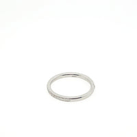 18K White Gold Vintage Diamond Band