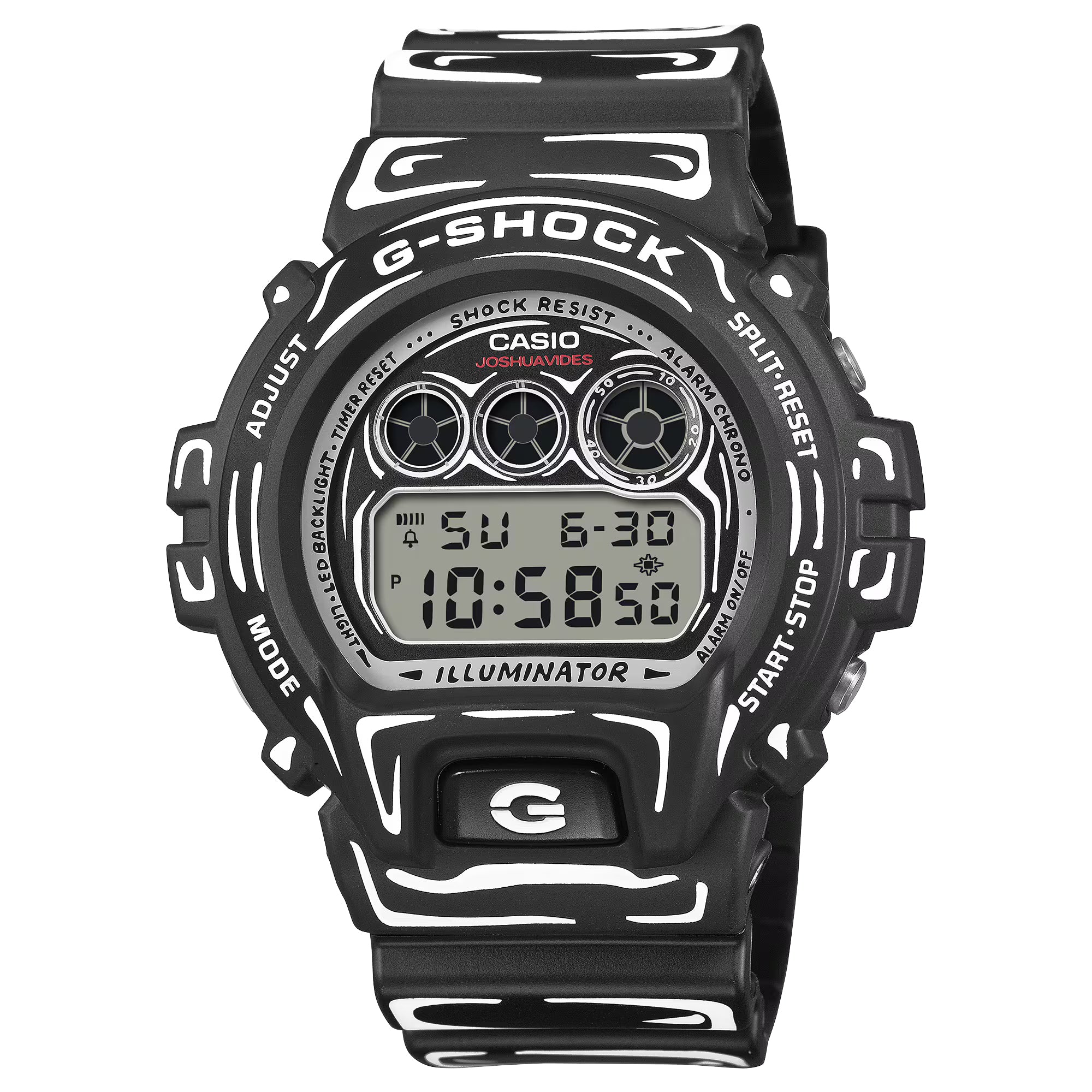 Casio G-Shock Digital Black Cartoon Art 6900  DW6900JV-1 Joshua Vides