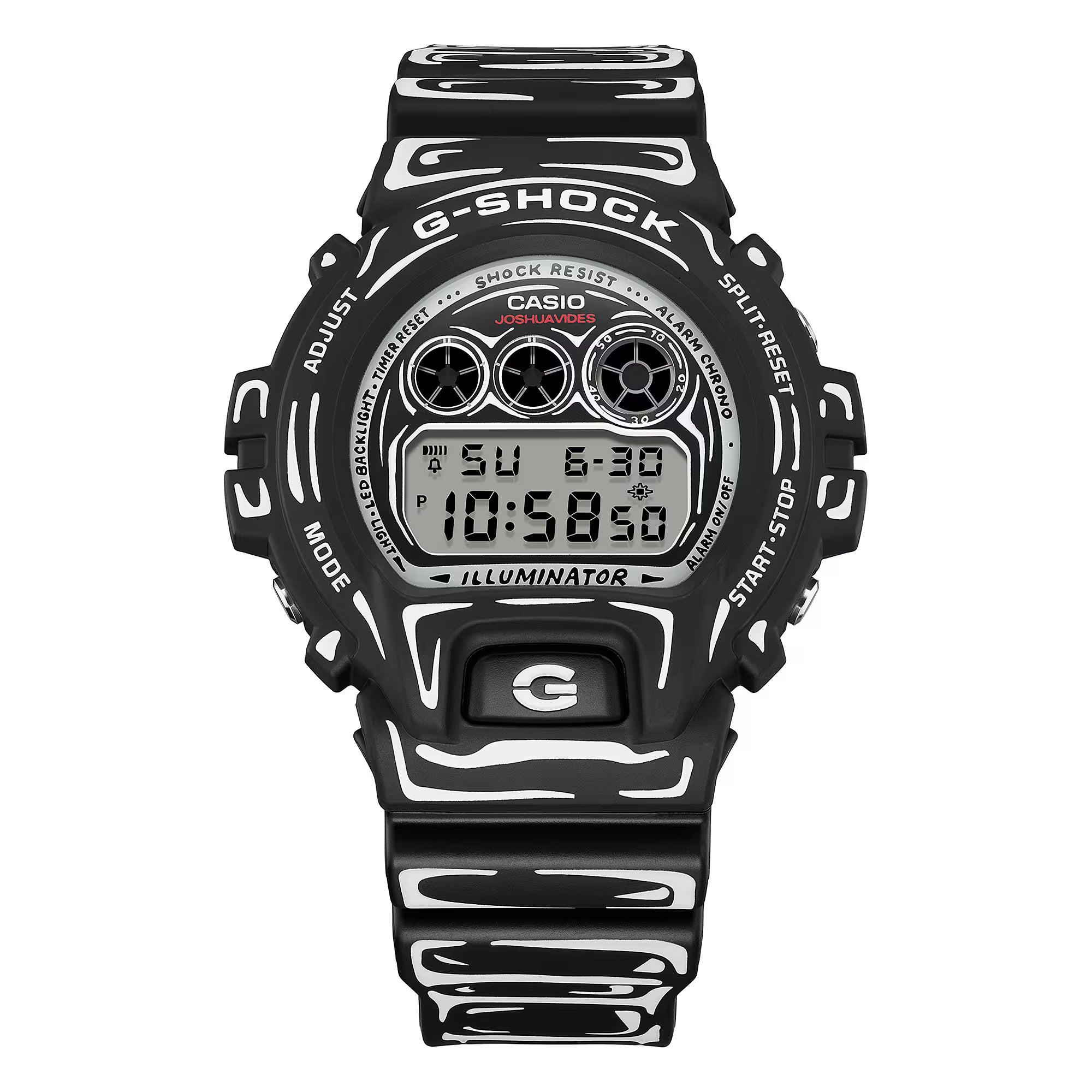 Casio G-Shock Digital Black Cartoon Art 6900  DW6900JV-1 Joshua Vides