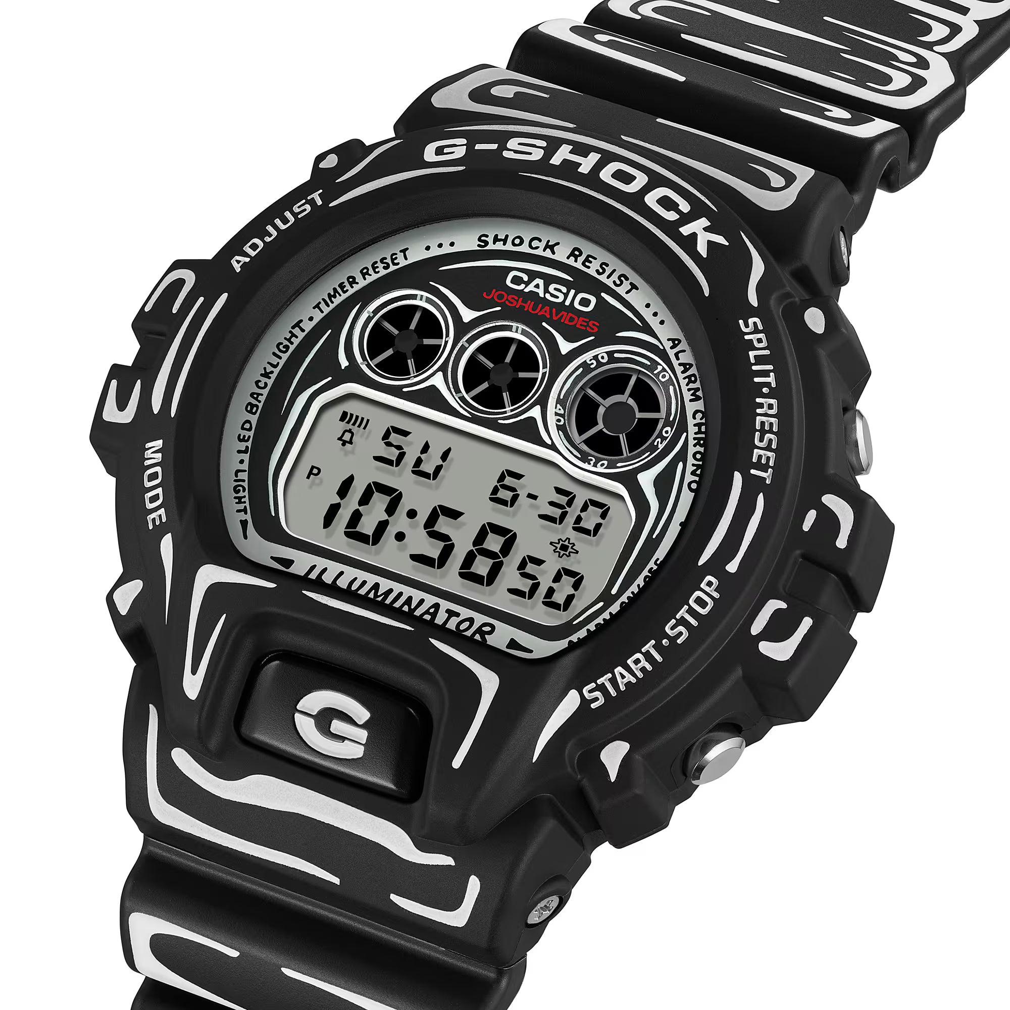 Casio G-Shock Digital Black Cartoon Art 6900  DW6900JV-1 Joshua Vides