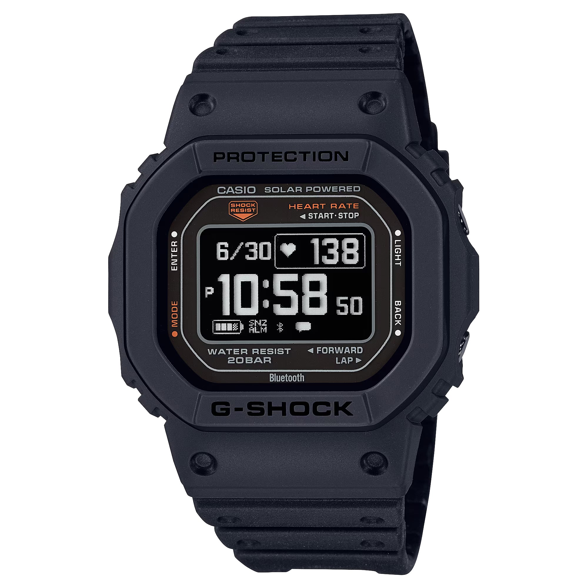 CASIO G-SHOCK DWH5600-1 Black Move Heart Rate Monitor Solar Activity W –  NAGI