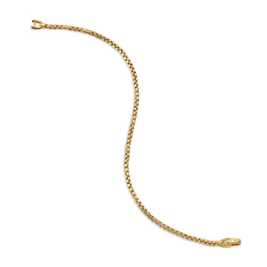 DY Gents Box Chain Bracelet in 18K Yellow Gold, 2.7mm img3