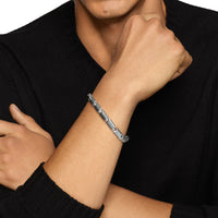 DY Gents Chevron Link Bracelet in Sterling Silver, 7.6mm img5