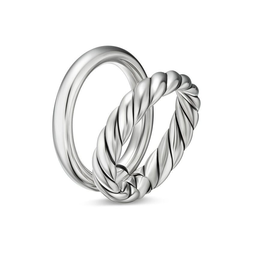 DY Mercer® Two Row Ring in Sterling Silver, 8mm Image 1