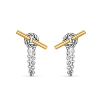 David Yurman Mercer® Collection Petite Toggle Chain Stud Earrings img1