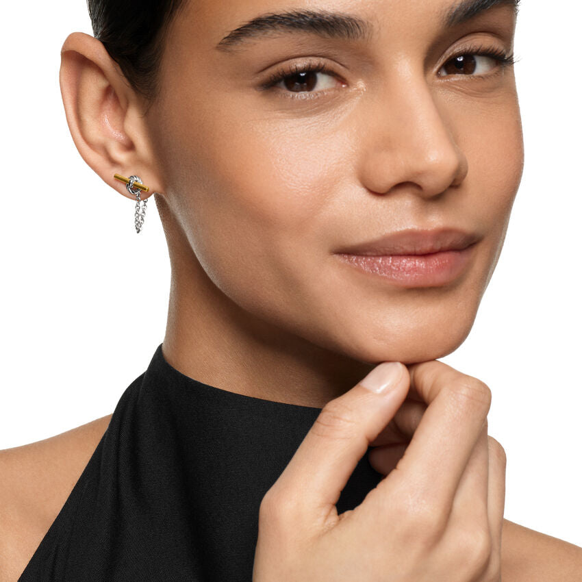 David Yurman Mercer® Collection Petite Toggle Chain Stud Earrings img3