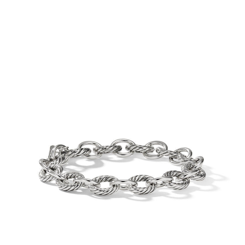 David Yurman Silver Medium Oval Link Bracelet