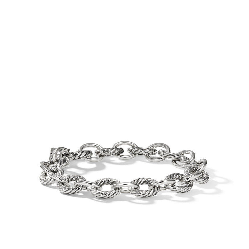 David Yurman Silver Medium Oval Link Bracelet