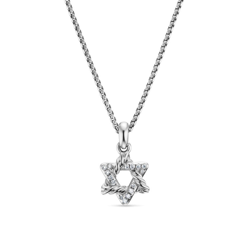 David Yurman Star of David Diamond Necklace