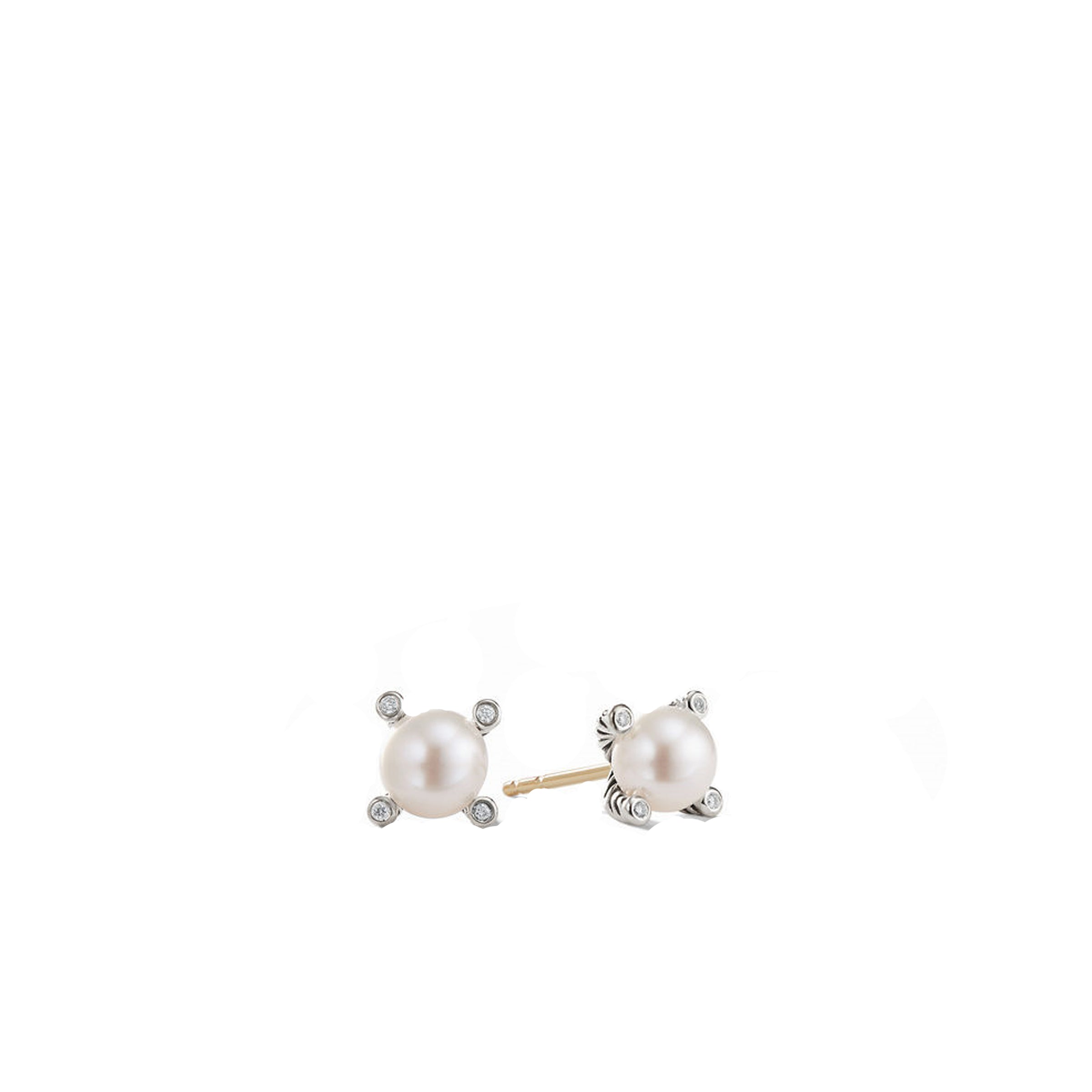 David Yurman Cable Pearl Stud Earrings