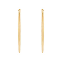 14K Yellow Gold 2x50MM Hoop Earrings