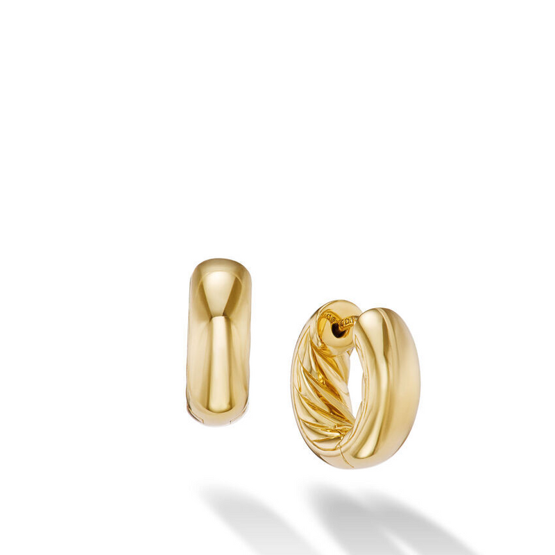 DY Mercer™ Micro Hoop Earrings in 18K Yellow Gold, 13.4mm