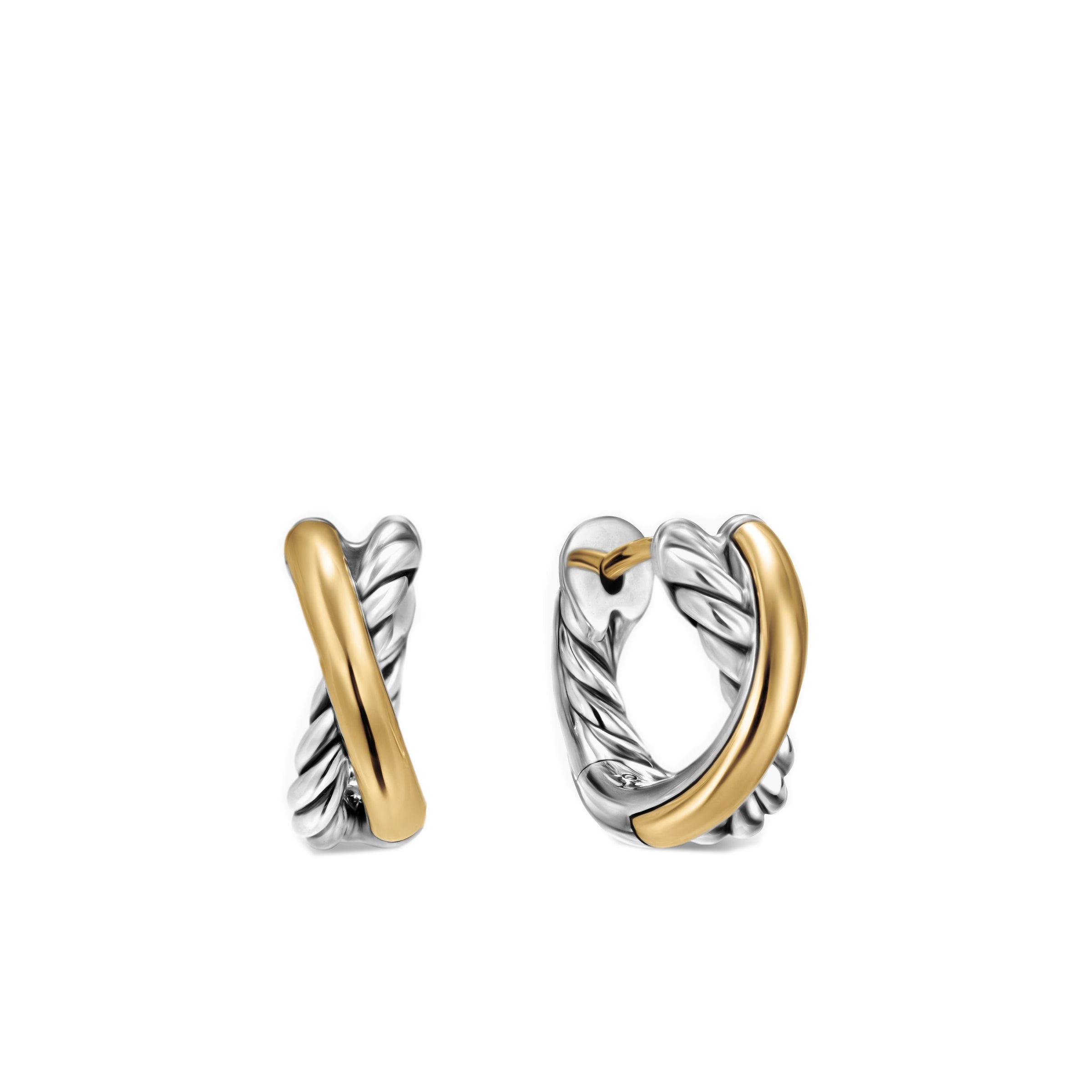 David Yurman Crossover Huggie Hoop Earrings