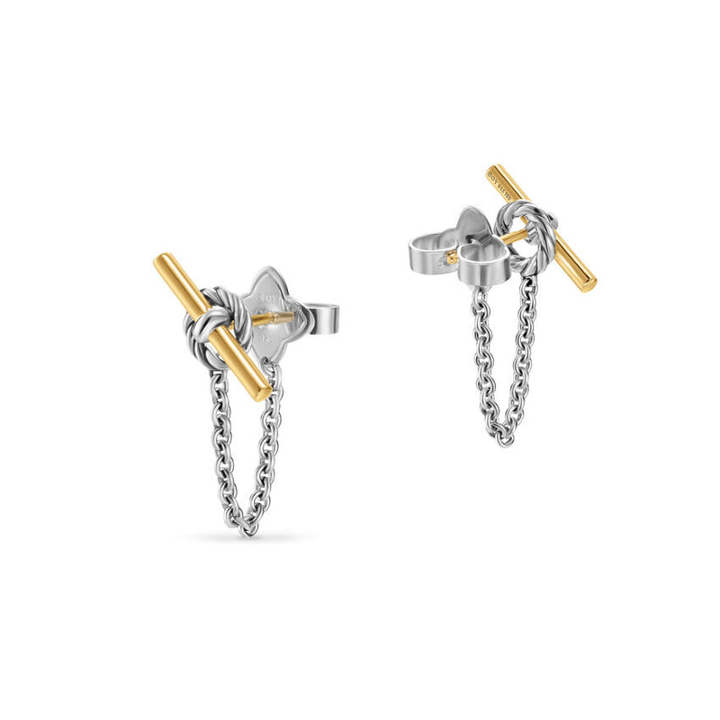 David Yurman Mercer® Collection Petite Toggle Chain Stud Earrings