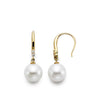 Mastoloni 14K Yellow Gold Pearl Diamond Drop Earrings