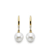 Mastoloni 14K Yellow Gold Pearl Diamond Drop Earrings