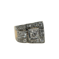 Pre-Owned 18K Two-Tone Antique Diamond Ring