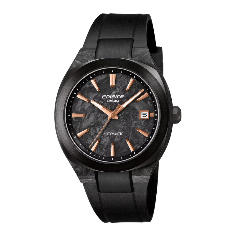 Casio Edifice Black Carbon Case and Dial Automatic Watch - NAGI
