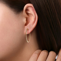 Gabriel & Co. 14K Yellow Gold Medium Hoop Earrings - NAGI