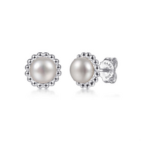 Gabriel & Co. Sterling Silver Pearl Fashion Stud Earrings