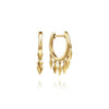 Gabriel 14K Yellow Gold Huggie Earrings with Spike Drops