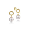 Gabriel & Co. 14K Yellow Gold Bujukan Pearl Drop Earrings