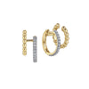 Gabriel 14K Yellow Gold Diamond Huggie and Bujukan Cuff Earrings