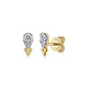 Gabriel 14K Yellow Gold Diamond Bujukan Stud Earrings