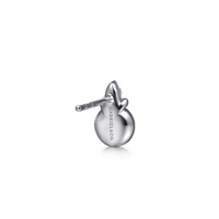 Gabriel & Co. Sterling Silver White Gold Diamond Stud Earrings