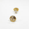 Page Sargisson 18K Yellow Gold Textured Geometric Melle Stud Earrings