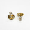 Page Sargisson 18K Yellow Gold Textured Geometric Melle Stud Earrings