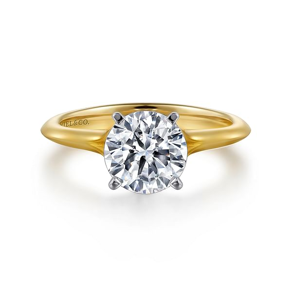 Gabriel & Co. 14K Gold Solitare Engagement Ring - NAGI