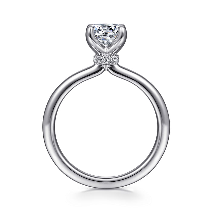 Gabriel & Co. 14K White Gold Solitare Engagement Ring - NAGI
