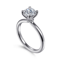 Gabriel & Co. 14K White Gold Solitare Engagement Ring - NAGI