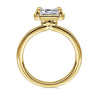 Gabriel 14K Yellow Gold Emerald Cut Diamond Engagement Ring Mounting