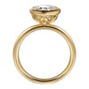 Gabriel 14K Yellow Gold Solitaire Bezel Set Engagement Ring Mounting