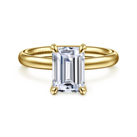 Gabriel & Co. 14K Yellow Gold Solitare Engagement Ring