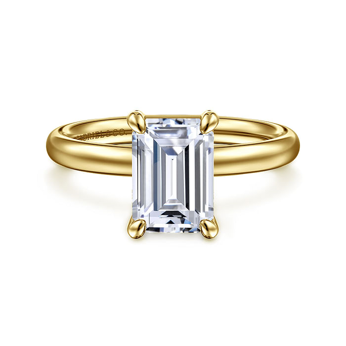 Gabriel & Co. 14K Yellow Gold Solitare Engagement Ring