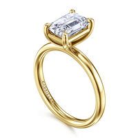 Gabriel & Co. 14K Yellow Gold Solitare Engagement Ring