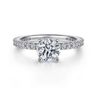Gabriel & Co. 14K White Gold Prong Set Engagement Ring
