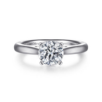 Gabriel & Co. 14K White Gold Solitare Engagement Ring - NAGI
