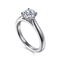 Gabriel & Co. 14K White Gold Solitare Engagement Ring