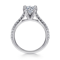 Gabriel & Co. 14K White Gold Cathedral Engagement Ring