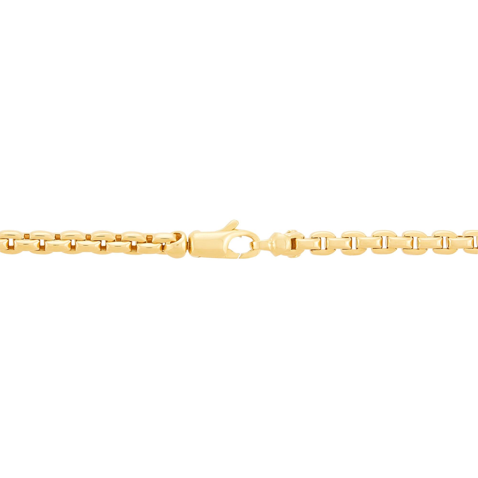 14K Yellow Gold Semi Solid Oval Interlock Chain